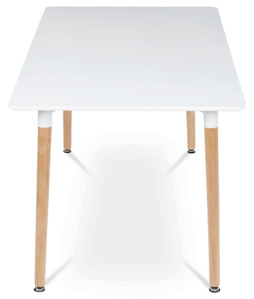 Jídelní stůl DT-304 bílý / naturální