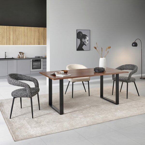 JÍDELNÍ STŮL, akácie, černá, barvy vlašských ořechů, 180/90/76 cm P & B - Online Only jídelní stoly, Online Only