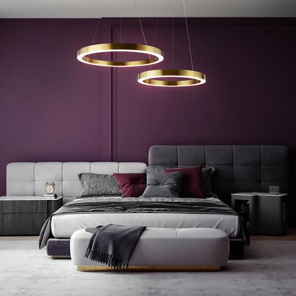 Maytoni Závěsné LED svítidlo SATURNO, 45W, 4000K, Ø 60 cm, CRI80