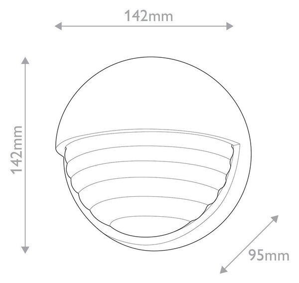 NÁSTĚNNÉ LED SVÍTIDLO, 14,2/9,5 cm Elstead Lighting - Nástěnná svítidla