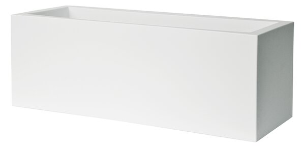 Plust - Designový květináč KUBE, 80 x 30 x 30 cm, bílý