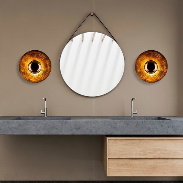 Nástěnné svítidlo v měděné barvě ø 38 cm Kurt – Opviq lights
