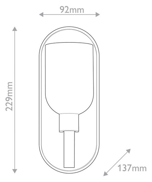 NÁSTĚNNÉ SVÍTIDLO, 22,9/9,2/13,7 cm Elstead Lighting - Bodová světla