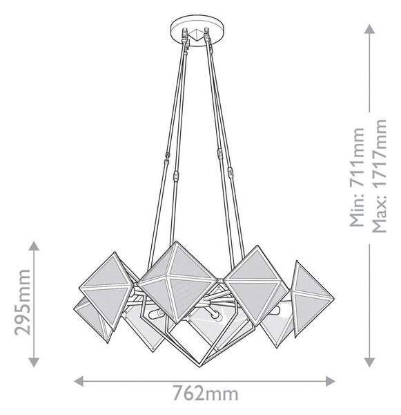 LUSTR, 29,5/76,2 cm Elstead Lighting - Lustry
