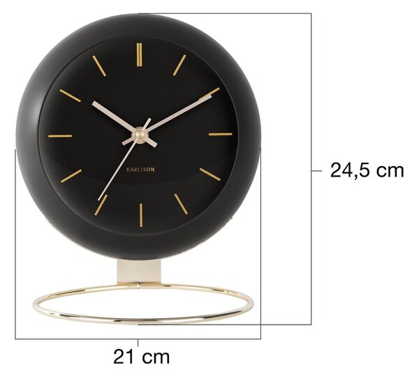 Stolní hodiny ø 21 cm Globe – Karlsson