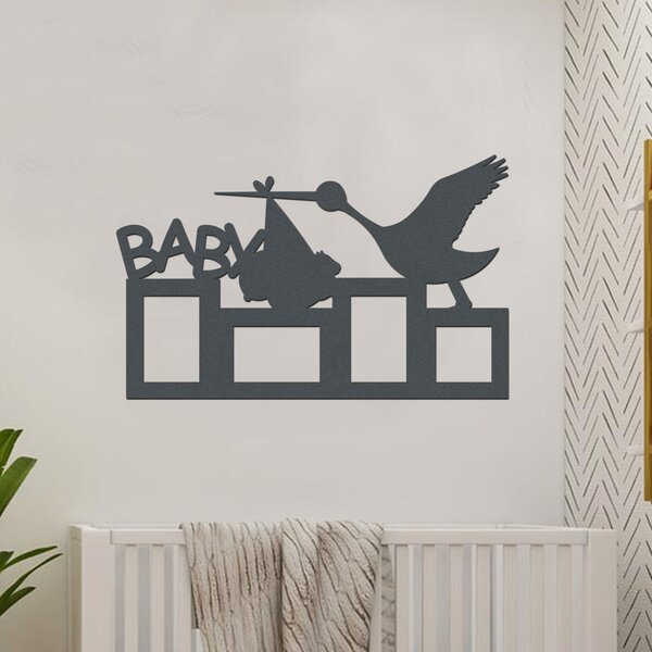 Fotorámeček pro miminko BABY Zvolte barvu dekoru: Javor | Rozměry (cm)rámečků: 64x43