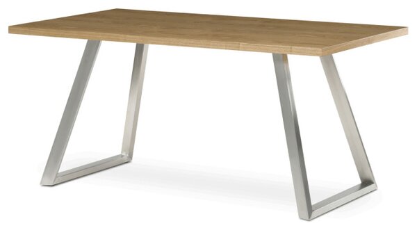 Jídelní stůl HT-W1515 dub / stříbrný