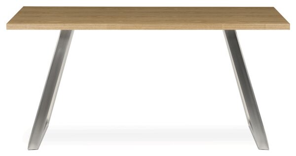Jídelní stůl HT-W1515 dub / stříbrný