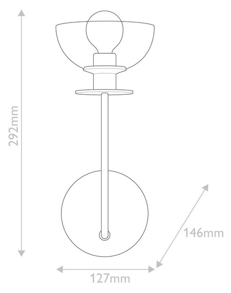 NÁSTĚNNÉ SVÍTIDLO, 12,7/29,2 cm Elstead Lighting - Bodová světla