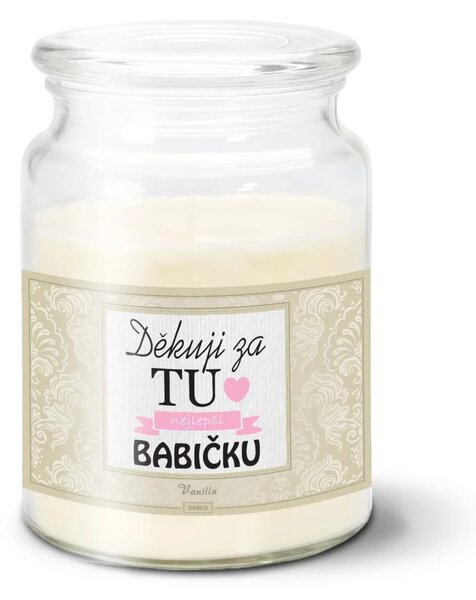 Sablio Svíčka Děkuji za tu nejlepší babičku - 500 g