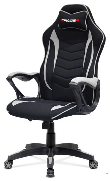 Herní židle stříbrná KA-G408 GREY