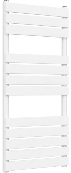 Koupelnový radiátor Claude - boční připojení - 575 W - bílá lesklá - 1200x500 mm