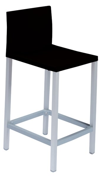 GABER - Barová židle LIBERTY - nízká, černá/hliník