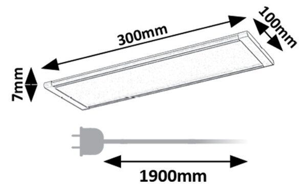 Rabalux 98078021 LED nástěnné svítidlo Tarelo | 6W integrovaný LED zdroj | 380lm | 3000K