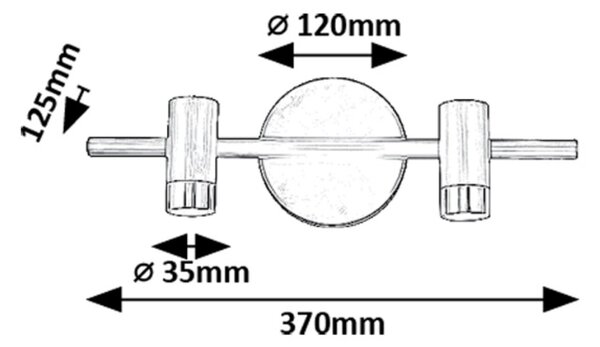 Rabalux 98075041 LED koupelnové nástěnné svítidlo Kadir | 6W integrovaný LED zdroj | 550lm | 4000K