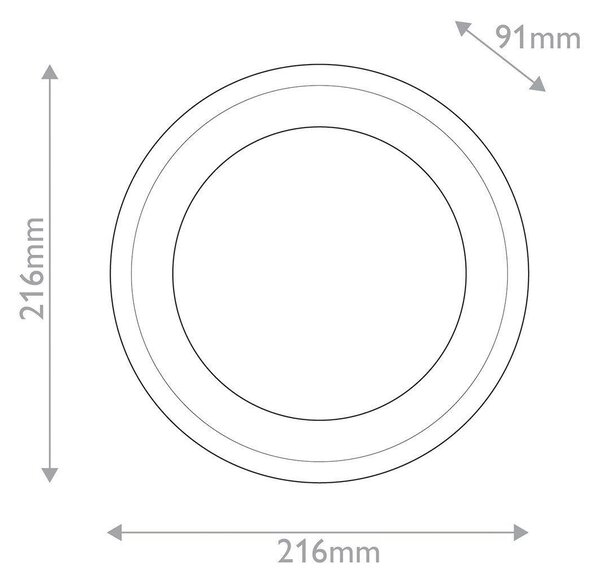NÁSTĚNNÉ LED SVÍTIDLO, 21,6/21,6/0,91 cm Elstead Lighting - Stropní svítidla