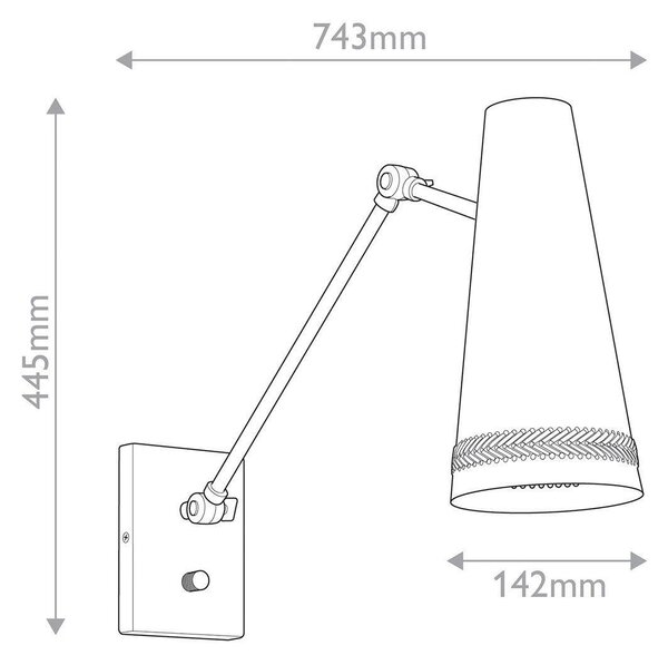 NÁSTĚNNÉ SVÍTIDLO, 44,5/14,2/74,3 cm Elstead Lighting - Bodová světla