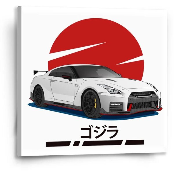 Sablio Obraz Nissan GTR 35 Japonské slunce - 50x50 cm