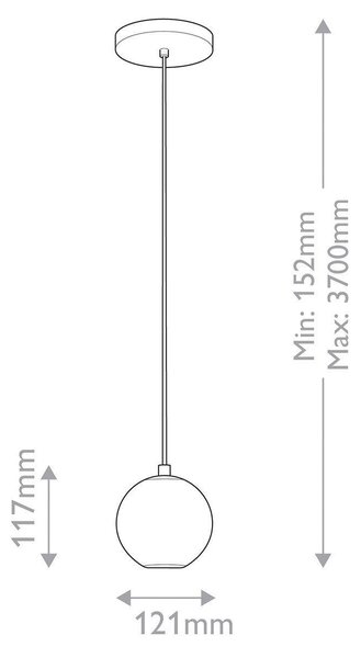 ZÁVĚSNÉ LED SVÍTIDLO, 5 W, 12,1/11,7 cm Elstead Lighting - Závěsná LED svítidla