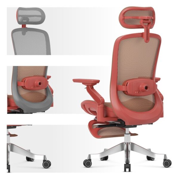 Kancelářská židle LeadPro 8.7 Red