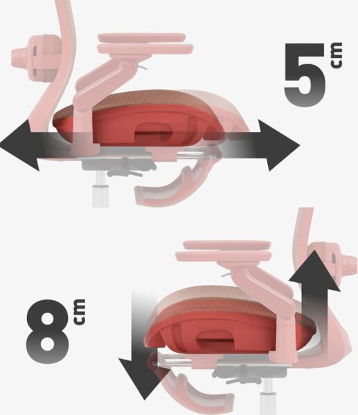 Kancelářská židle LeadPro 8.7 Red