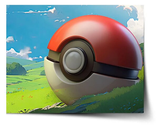 Sablio Plakát Pokemon ball Krajina - 60x40 cm