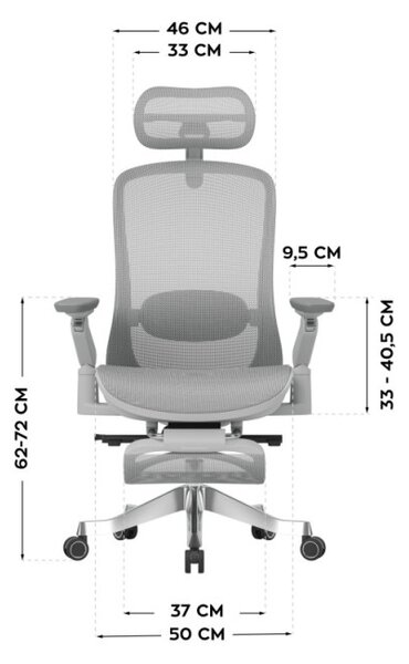 Kancelářská židle LeadPro 8.7 Grey