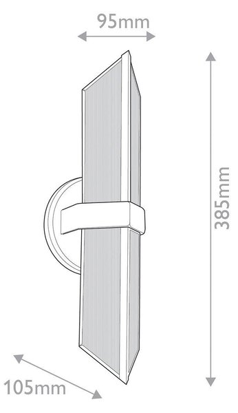 NÁSTĚNNÉ SVÍTIDLO, 38,5/9,5/10,5 cm Elstead Lighting - Bodová světla