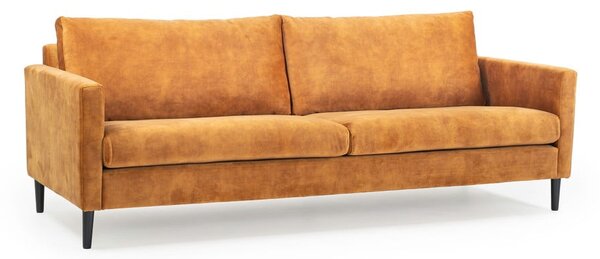Žlutá sametová pohovka 220 cm Adagio - Scandic
