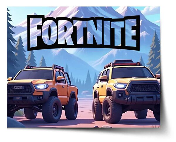 Sablio Plakát FORTNITE Off-road auta - 60x40 cm