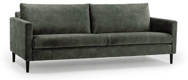 Zelenošedá sametová pohovka 220 cm Adagio - Scandic