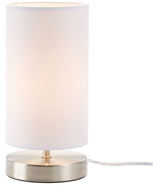 Brilliant - Stolní lampa CLARIE 1xE14/40W/230V matný chrom/bílá