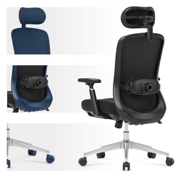 Masážní kancelářská židle Leadpro 6.0 Black