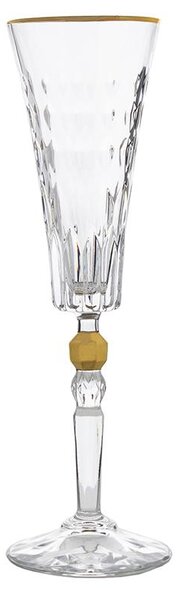 BOHEMIA PRESTIGE CONTE GOLD SKLENICE NA ŠAMPAŇSKÉ 170ML SADA 6 KS