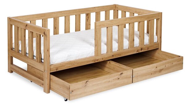 Šuplík pod dětskou postel 80x160 ALABANA - dub