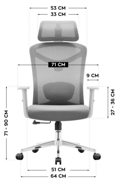 Kancelářská židle Manager 2.6 Grey