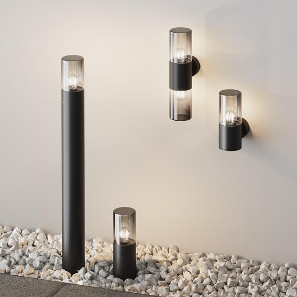Maytoni Designové venkovní sloupkové svítidlo AMAS, 60W, v. 25 cm, 1xE27, IP54