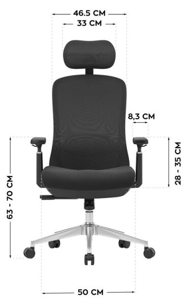 Masážní kancelářská židle Leadpro 6.0 Black