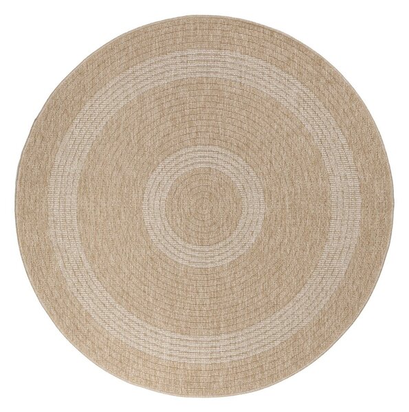 Béžový kulatý venkovní koberec ø 120 cm Comilla – Ayyildiz Carpets
