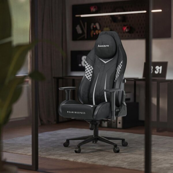 Sametová herní židle Force 8.3 Carbon Black