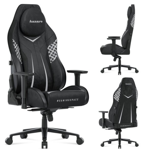 Sametová herní židle Force 8.3 Carbon Black