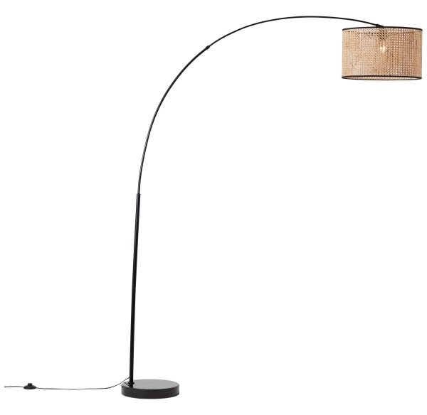 Brilliant - Stojací lampa WILEY 1xE27/60W/230V černá/béžová