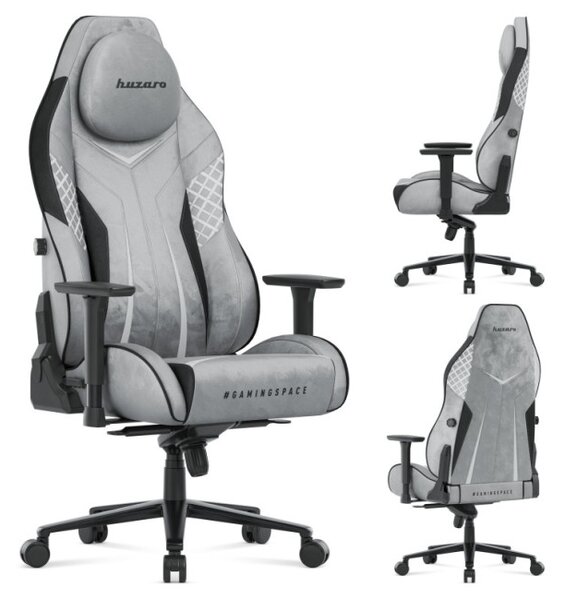 Sametová herní židle Force 8.3 Grey