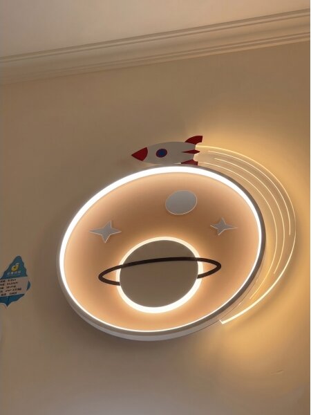 Brilagi -LED Dětské stropní svítidlo STARSHIP LED/64W/230V 3000/4500K žlutá