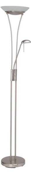 Brilliant - LED Stmívatelná stojací lampa FINN 2xLED/13W/230V matný chrom