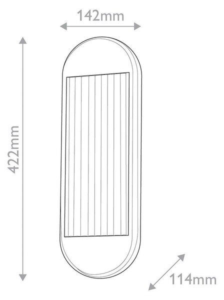 NÁSTĚNNÉ LED SVÍTIDLO, 42,2/14,2/11,4 cm Elstead Lighting - Nástěnná svítidla