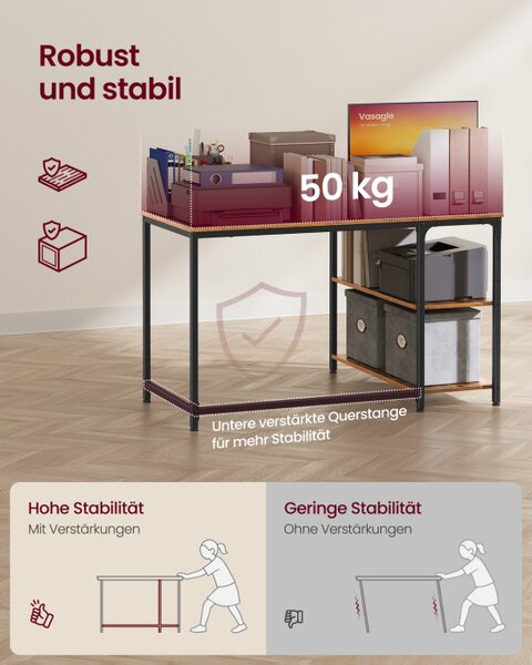 Rohový kancelářský stůl LWD135KD01