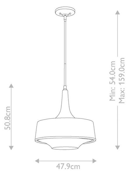 ZÁVĚSNÉ SVÍTIDLO, 47.9/54 cm Elstead Lighting - Závěsná světla