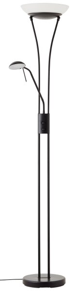 Brilliant - LED Stmívatelná stojací lampa FINN 2xLED/13W/230V černá