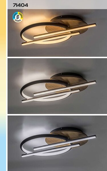Rabalux 98071404 LED přisazené stropní svítidlo Arash | 40W integrovaný LED zdroj | 2200lm | 3000+4000+6500K